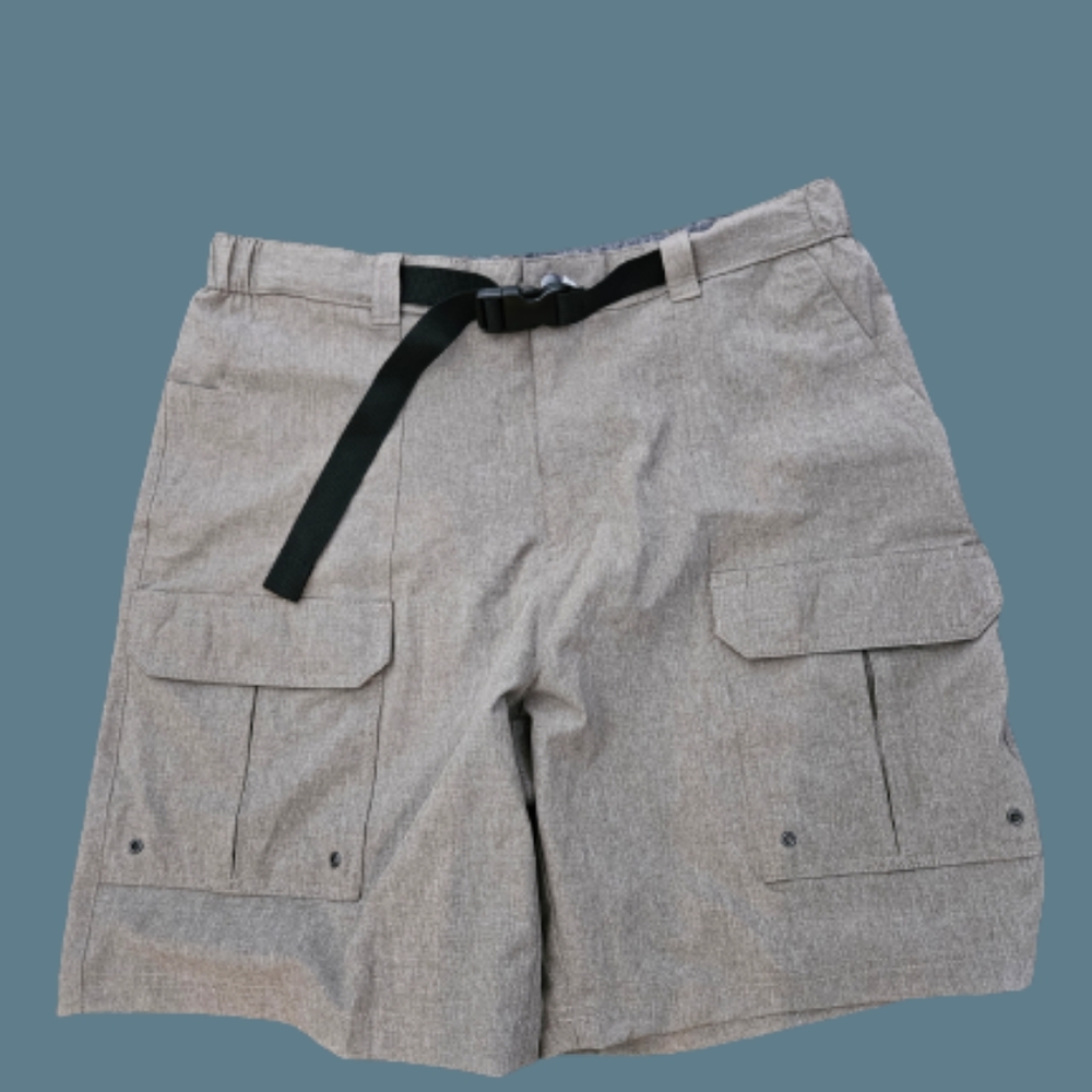 NWOT Croft And Barrow Mens Belted Stretch Shorts